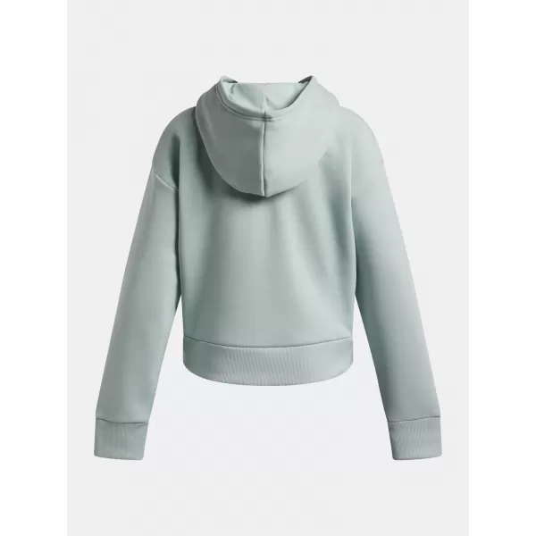  Dívčí mikina UNDER ARMOUR UA RIVAL FLEECE HOODIE 1379517-477 MODRÁ 