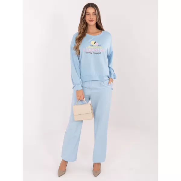  Dámská mikina RUE PARIS RV-BL-A1218.11P LIGHT BLUE 