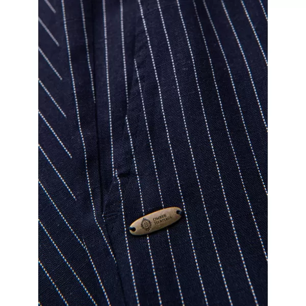  Pánské kalhoty OMBRE OM-PACP-0311 NAVY BLUE 