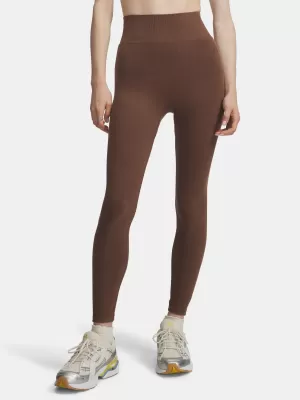 Dámské legíny UNDER ARMOUR SEAMLESS COTTON LEGGING 6010166-230 HNĚDÁ