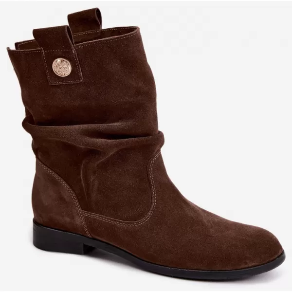  Dámské kotníkové boty ZAZOO 4210 CHOCOLATE 