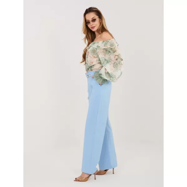 Dámské kalhoty RUE PARIS IT-SP-FL8252-1.90 LIGHT BLUE 