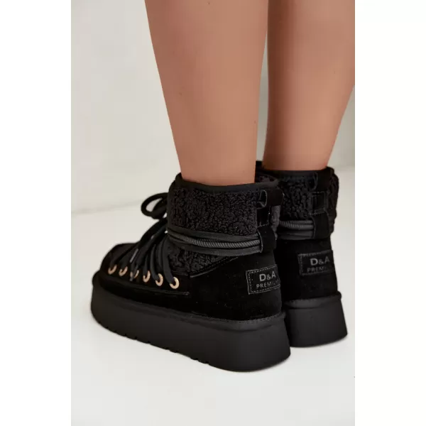  Dámské sněhule D&A GR62-6021 BLACK 