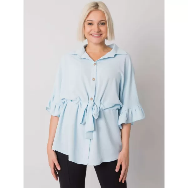  Dámská halenka RUE PARIS CHA-BZ-3576.25 LIGHT BLUE 