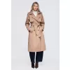 Dámský kabát OMBRE OW-CT-E0003 BEIGE