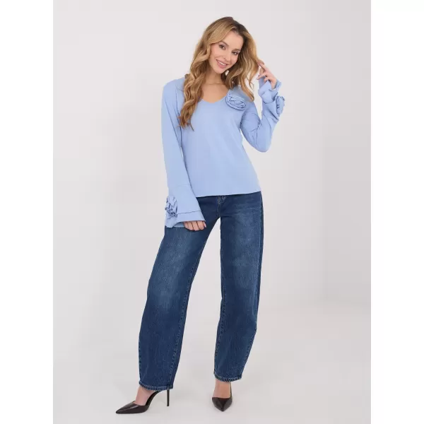  Dámská halenka ITALY MODA IT-BZ-22139.55 LIGHT BLUE 