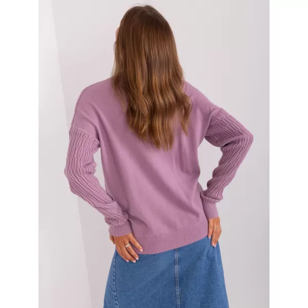  Dámský svetr WOOL FASHION ITALIA AT-SW-2338.14P BRIGHT PURPLE 