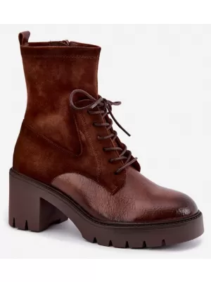 Dámské kotníkové boty VINCEZA 58665 BROWN