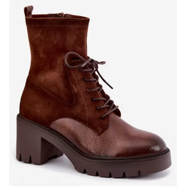  Dámské kotníkové boty VINCEZA 58665 BROWN 