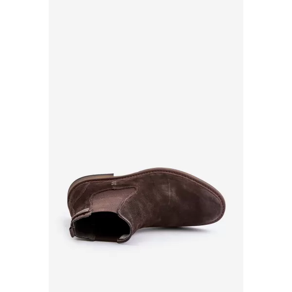  Pánské kotníkové boty BIG STAR SHOES OO174155 BROWN/BEIGE 