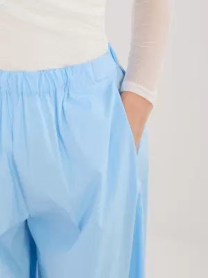 Dámské kalhoty RUE PARIS IT-SP-FL10309.70 LIGHT BLUE