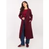 Dámský kabát OCH BELLA TW-PL-BI-5312A.85 BURGUNDY