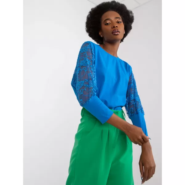  Dámská halenka RUE PARIS RV-BZ-7551.19 DARK BLUE 