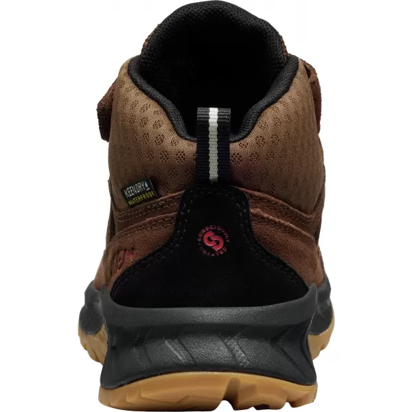  Dětské kotníkové boty KEEN HIGHTRAIL MID WP CHILDREN DARK EARTH/GARNET 