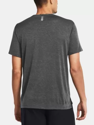 Pánské triko UNDER ARMOUR LAUNCH CAMO SHORTSLEEVE 1386681-025 ŠEDÁ