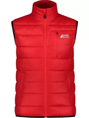 Pánská zimní vesta NORDBLANC FLINT WJM8391 ČERVENÁ
