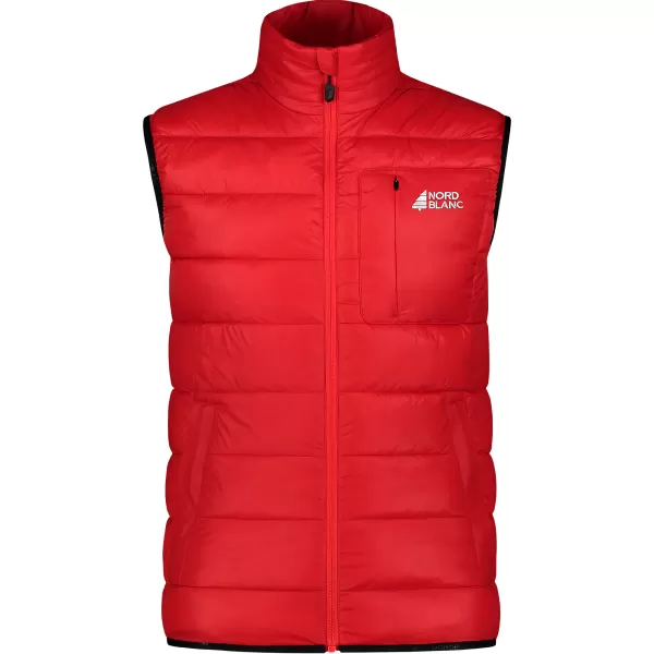  Pánská zimní vesta NORDBLANC FLINT WJM8391 ČERVENÁ 