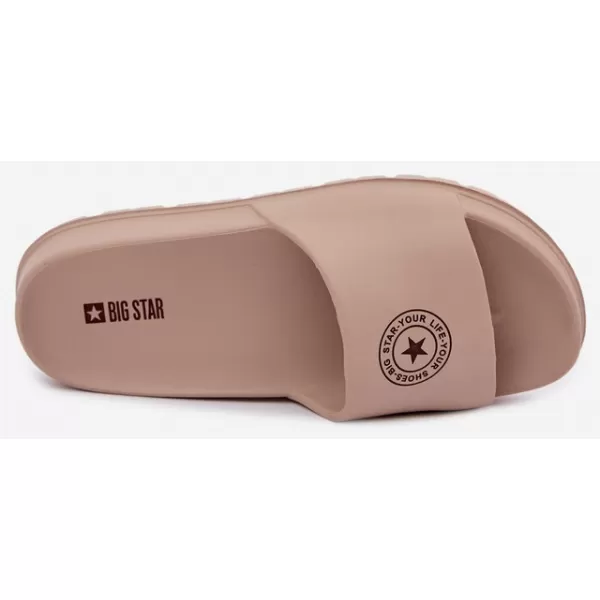  Dámské pantofle BIG STAR SHOES UU274074 SHADES OF BROWN AND BEIGE 