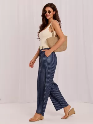 Dámské kalhoty FACTORY PRICE IT-SP-97837.14 NAVY