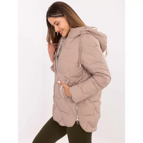  Dámská bunda FACTORY PRICE MBM-KR-2519.21 DARK BEIGE 