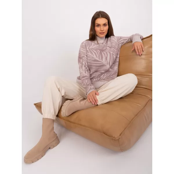  Dámský svetr WOOL FASHION ITALIA AT-SW-2357.96 BRIGHT PURPLE 