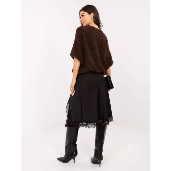  Dámský svetr ITALY MODA IT-SW-72987.00 DARK BROWN 