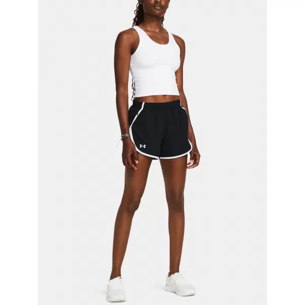  Dámské kraťasy UNDER ARMOUR UA FLY BY 3'' SHORTS 1382438-002 ČERNÁ 