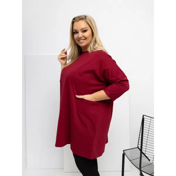  Dámská halenka RELEVANCE RV-BZ-A1076.00 BURGUNDY 