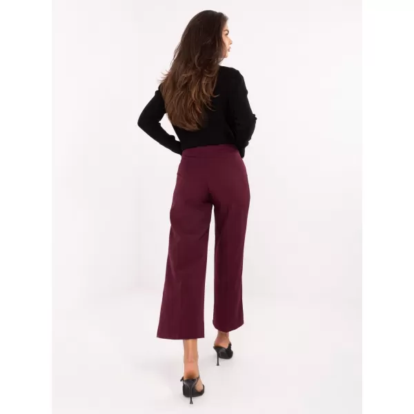  Dámské kalhoty RUE PARIS IT-SP-FL9068.96 BURGUNDY 