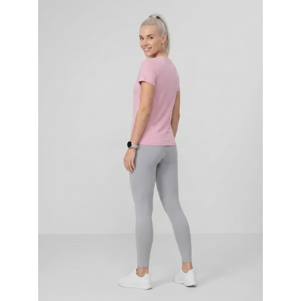  Dámské triko 4F 4FWMM00TTSHF3306 LIGHT PINK 