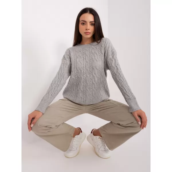  Dámský svetr WOOL FASHION ITALIA AT-SW-2335-1.68P GRAY 