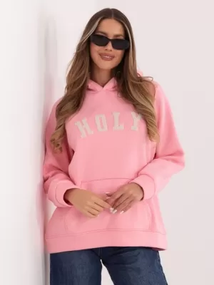 Dámská mikina RUE PARIS RV-BL-A1082.10 BRIGHT PINK