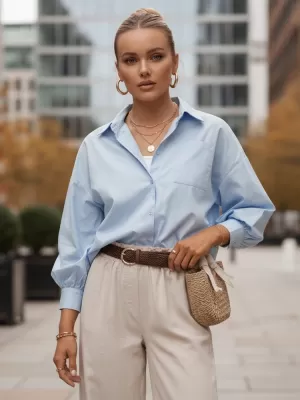 Pánská košile DSTREET MODRÁ
