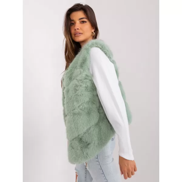  Dámská vesta WOOL FASHION ITALIA AT-KZ-2349.00P PISTACHIO 