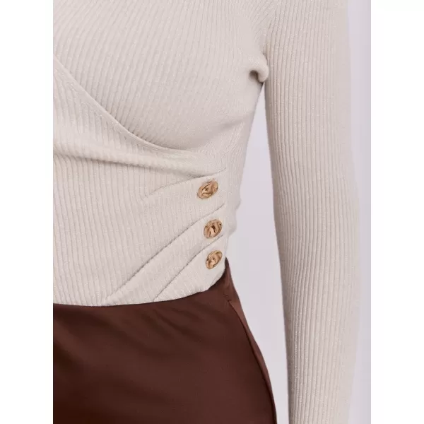  Dámský svetr ITALY MODA IR-SW-JK8688.79 LIGHT BEIGE 