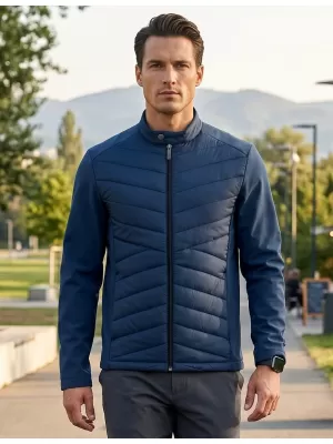 Pánská hybridní bunda MALFINI PREMIUM CROSS 555 NÁMOŘNÍ MODRÁ