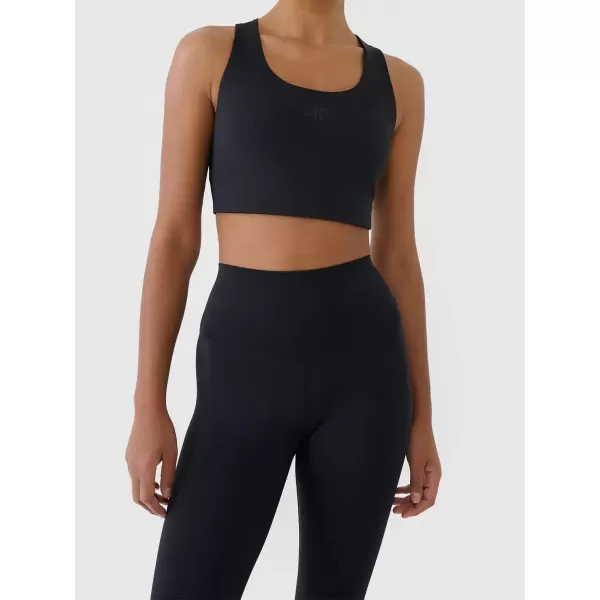  Dámské legíny 4F 4FWAW25TTIGF242 DEEP BLACK 