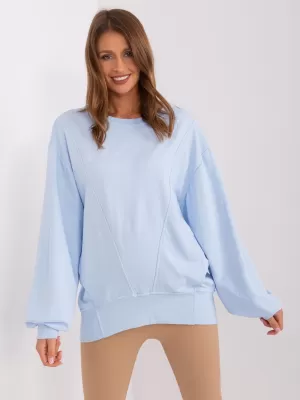 Dámská mikina EX MODA EM-BL-716.14 LIGHT BLUE