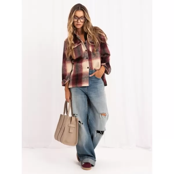  Dámská košile ITALY MODA IR-KS-YY102.66 BURGUNDY 