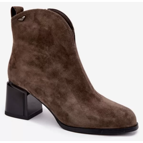  Dámské kotníkové boty VINCEZA 91178 BROWN 