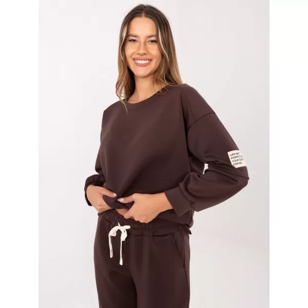  Dámský komplet ITALY MODA MI-KMPL-M5879.86 DARK BROWN 