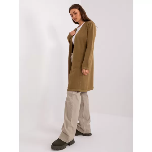  Dámský kardigan WOOL FASHION ITALIA AT-SW-2333.31X OLIVE 