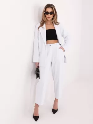 Dámské kalhoty RUE PARIS IT-SP-FL8916.13 WHITE
