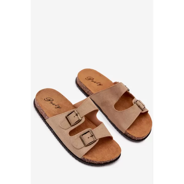  Pánské pantofle BOTO 56302-11 KHAKI 