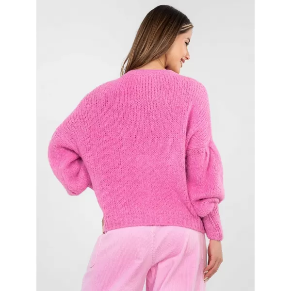  Dámský svetr ITALY MODA MI-SW-0302.18 PINK 