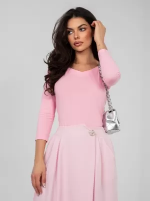 Dámské triko RUE PARIS RV-BZ-A1190.16 BRIGHT PINK