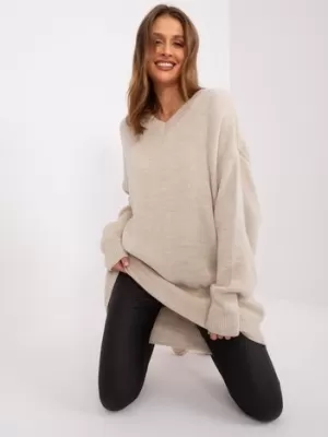 Dámský svetr RUE PARIS LC-SW-0341.12P BEIGE