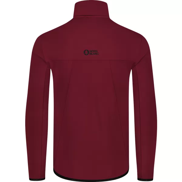 Pánská powerfleece mikina NORDBLANC MORASS NBSFM8335 VÍNOVÁ 