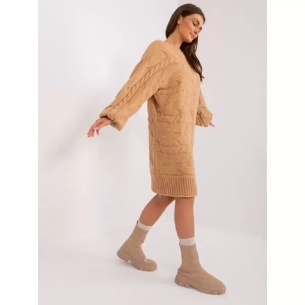  Dámský svetr WOOL FASHION ITALIA AT-SW-2367.76P CAMEL 