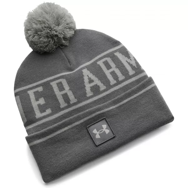  Pánská čepice UNDER ARMOUR M HALFTIME POM BEANIE 1386634-709 ZELENÁ 